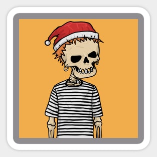 Skeleton chrstmas Sticker